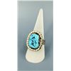 Image 1 : Navajo Sterling Silver Turquoise Ring