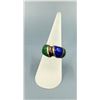 Image 1 : Taxco Mexico .950 Silver Inlaid Ring