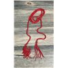 Image 2 : Art Deco Red Glass Flapper Necklace