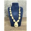 Image 1 : Carved Bone Elephant Necklace