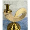 Image 4 : Brass Ram Horn Candlesticks