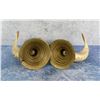 Image 5 : Brass Ram Horn Candlesticks