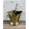 Image 2 : Antique Miniature Brass Coal Skip Hod Bucket