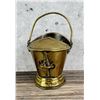 Image 3 : Antique Miniature Brass Coal Skip Hod Bucket