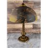 Image 2 : Arts & Crafts Reverse Painted Shade Table Lamp