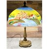 Image 1 : Arts & Crafts Jefferson Reverse Painted Table Lamp