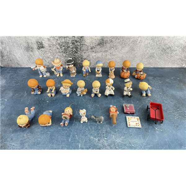 Enesco Country Cousins Porcelain Figurines