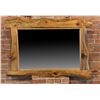 Image 1 : Custom Made Rustic Montana Lodgepole Mirror