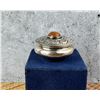 Image 1 : .900 Silver Carnelian Snuff Pill Box