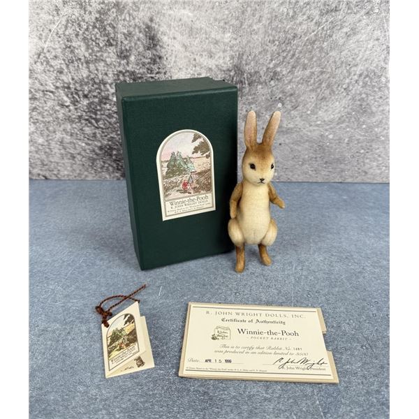 R John Wright Dolls Winnie The Pooh Pocket Rabbit