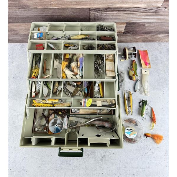 Vintage Tackle Box Full of Fishing Lures