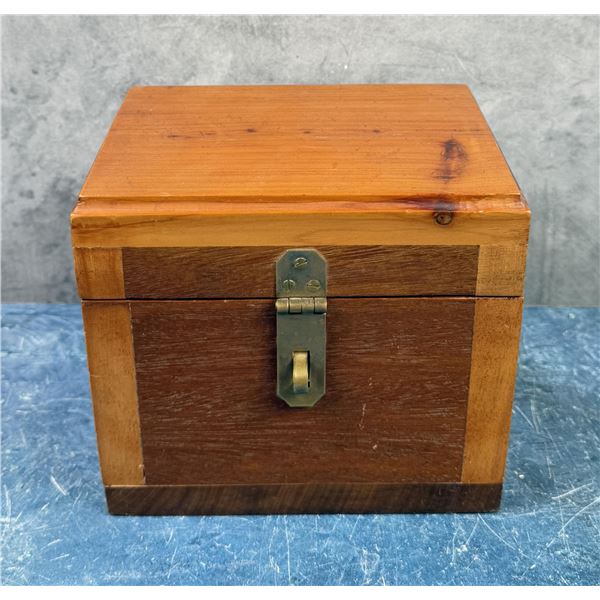 Custom Made Cedar Wood Trinket Box