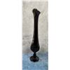 Image 2 : Fenton Glass Black Amethyst Swung Vase