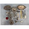 Image 1 : Collection of Sterling & Silver Plate Vanity Items
