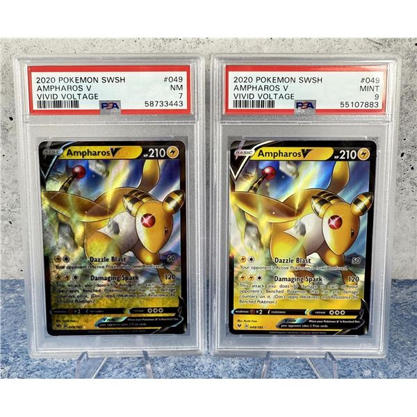 Pokemon Vivid Voltage Ampharos Ink Error Card