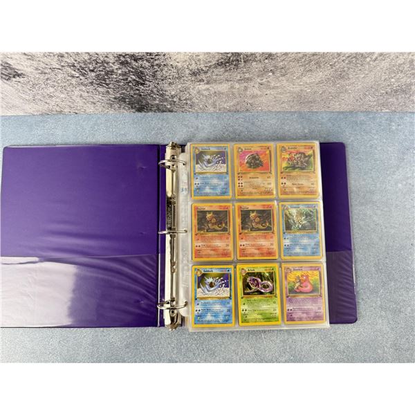 Binder of WOTC Base Set Pokemon Cards