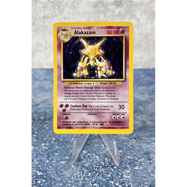 Pokemon Base Set Alakazam Card