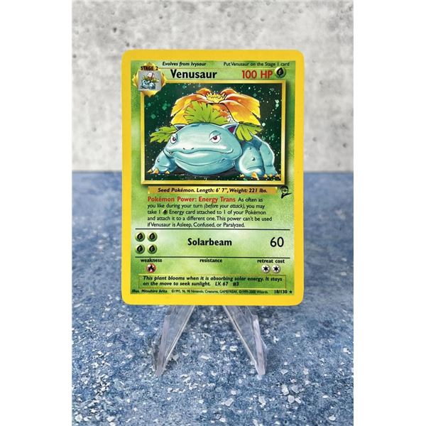 Pokemon Base Set 2 Venusaur Card