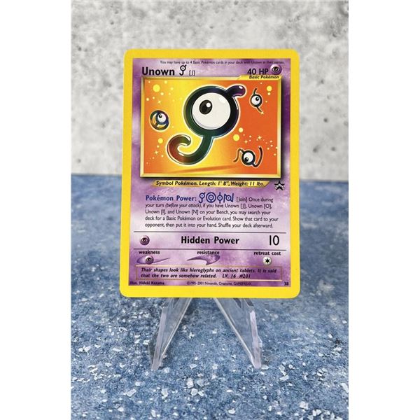 Pokemon Black Star Promo Unown Card
