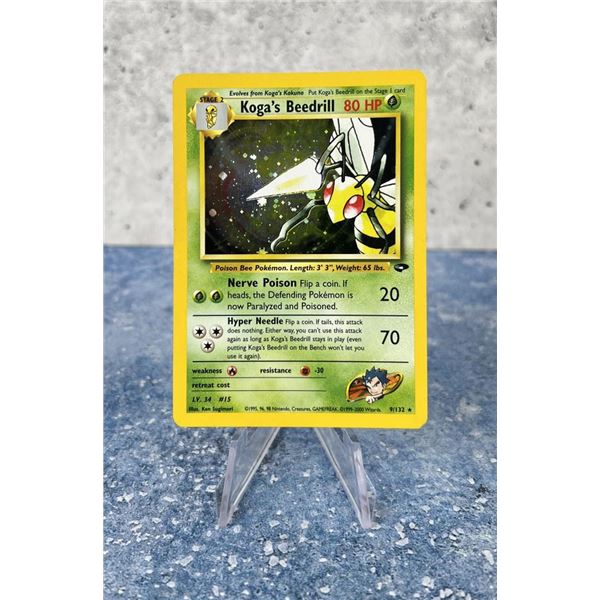 Pokemon Gym Challenge Koga's Beedrill Card