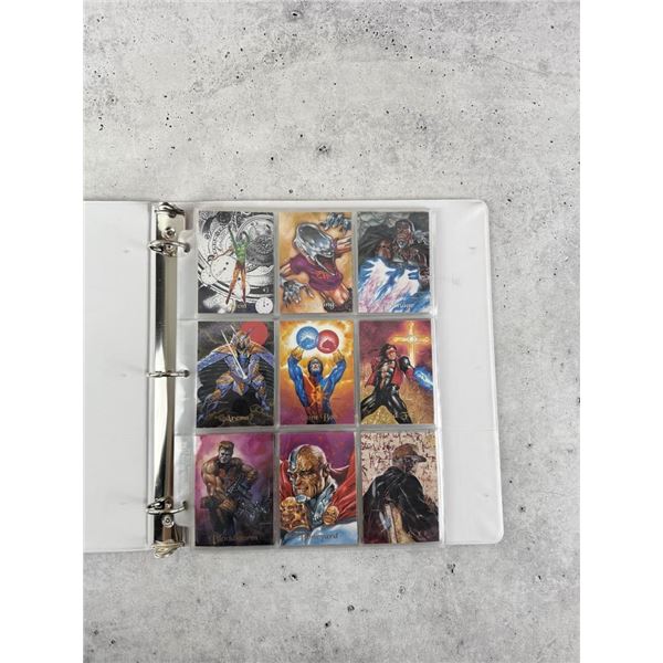 1994 Malilu Comics Cards in Binder