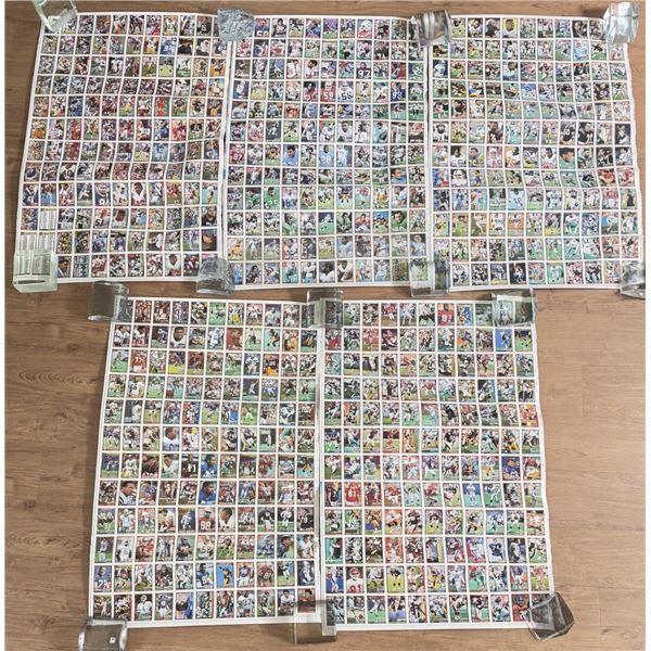 1991 Topps Football Uncut Sheets