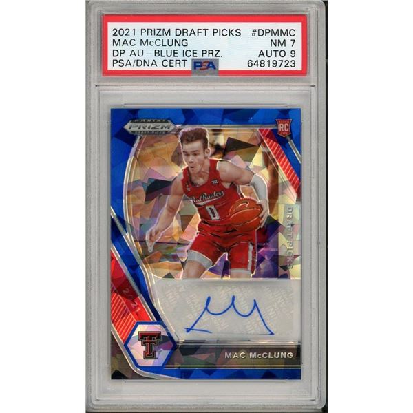 2021 Prizm Draft Picks Mac McClung PSA 7