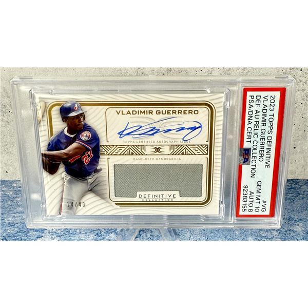 2023 Topps Definitive Vladimir Guerrero PSA 10
