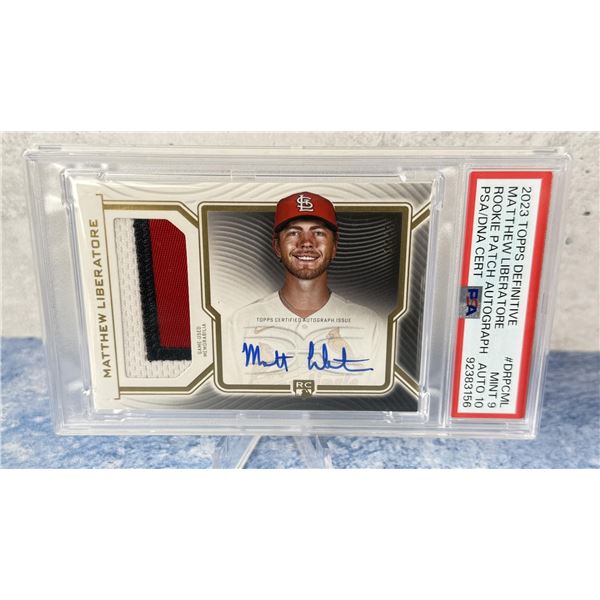 2023 Topps Definitive Matthew Liberatore