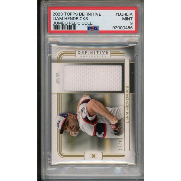 2023 Topps Definitive Liam Hendricks PSA 9
