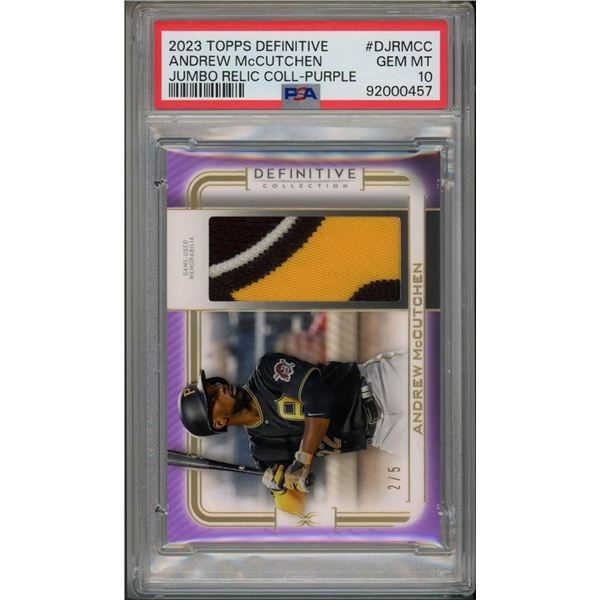 2023 Topps Definitive Andrew McCutchen PSA 10