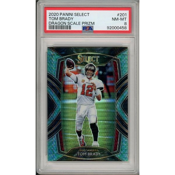 2020 Panini Select Tom Brady PSA 8