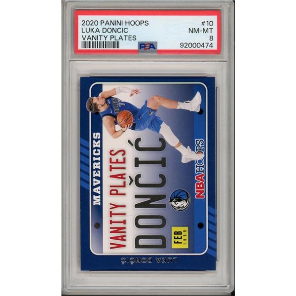 2020 Panini Hoops Luka Doncic PSA 8