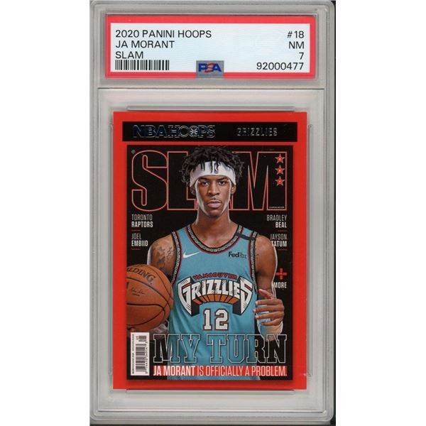 2020 Panini Hoops Ja Morant #18 PSA 7