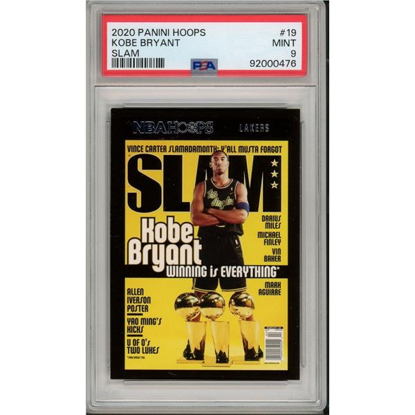 2020 Panini Hoops Kobe Bryant Slam #19 PSA 9
