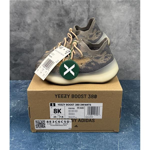 Yeezy Boost 380 Infants FX9765 Mist Size 8k NIB