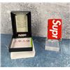 Image 1 : Supreme Logo Red Zippo Lighter