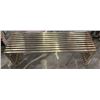 Image 1 : Chrome Steel Gridiron Slat Bench