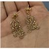 Image 3 : 14k White and Yellow Gold Earrings