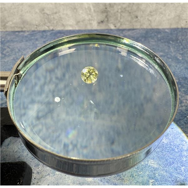 2.5ct Yellow Green Unheated Montana Sapphire