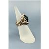 Image 2 : Sterling Silver Jade Brutalist Ring