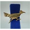Image 2 : Navajo Sterling Silver Turquoise Roadrunner Brooch