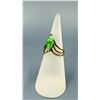 Image 1 : 14k Gold Green Jade Ring