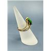 Image 2 : 14k Gold Green Jade Ring