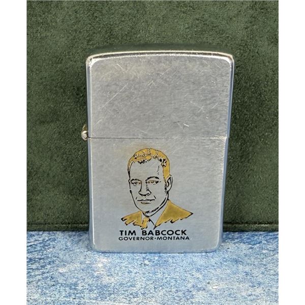 Tim Babcock Governor Montana Zippo Lighter