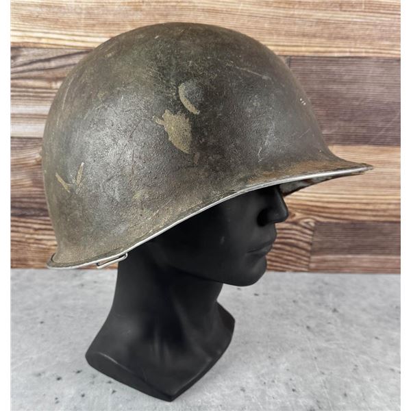 WW2 M1 Fixed Bail Front Seam Army Helmet