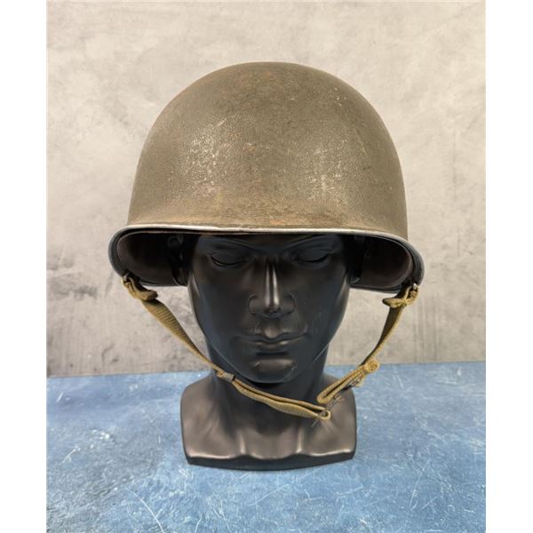 WW2 M1 Fixed Bail Front Seam Army Helmet