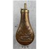 Image 1 : Civil War Stand of Flags Brass Copper Powder Flask
