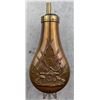 Image 2 : Civil War Stand of Flags Brass Copper Powder Flask