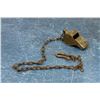 Image 2 : Military Brass Whistle On Chain